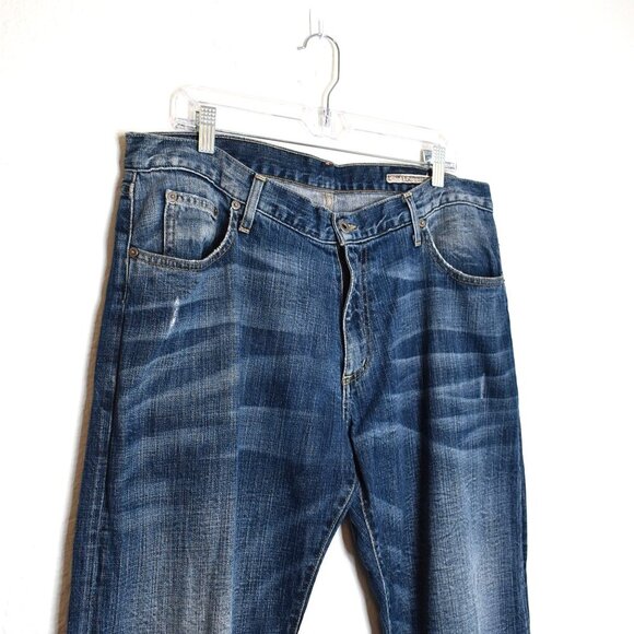 Chip & Pepper Mens Jeans Sz 36 Pickle Wagon 5 Pocket Distressed Western Cowboy - Picture 5 of 16